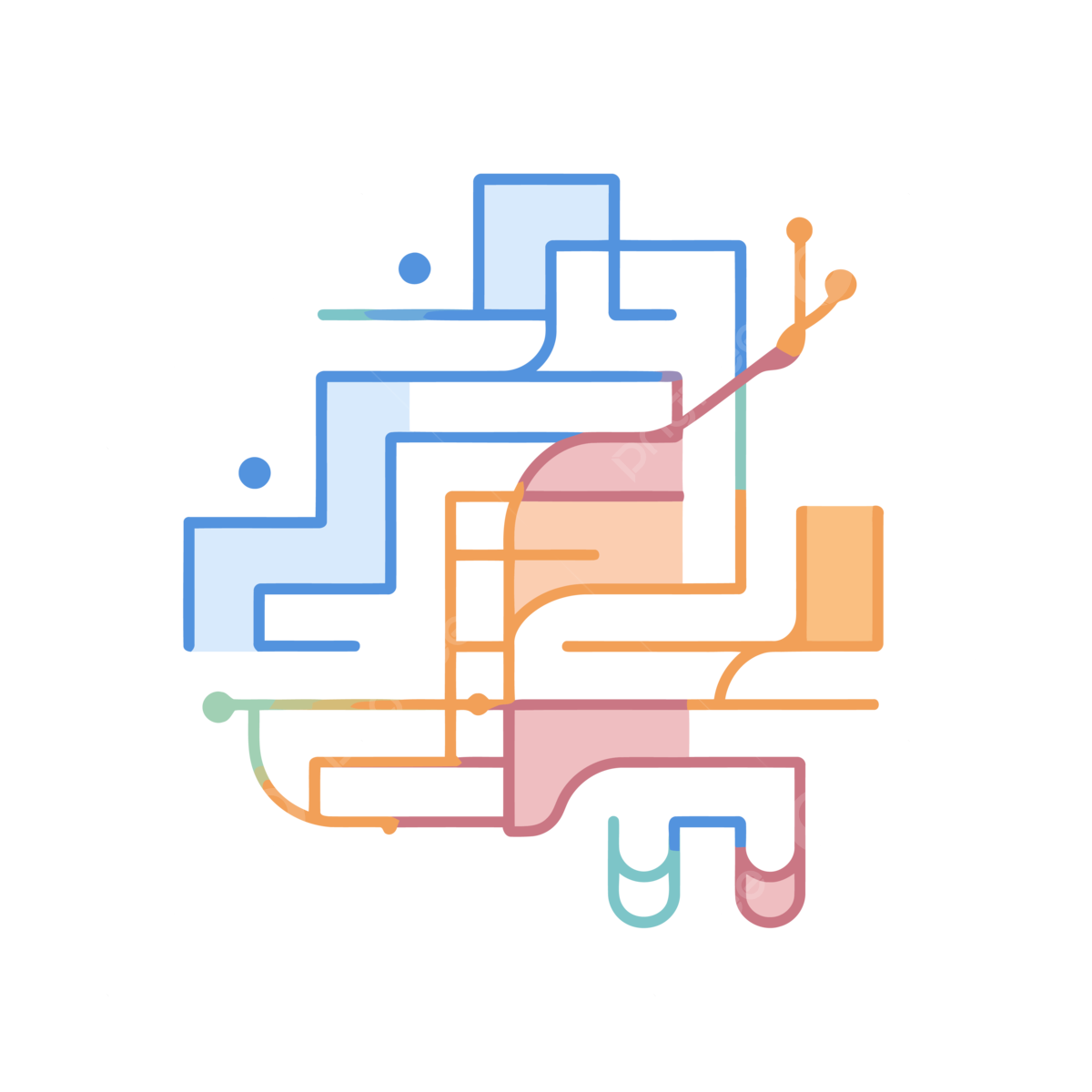 Icono o imagen representativa de diseño de cables